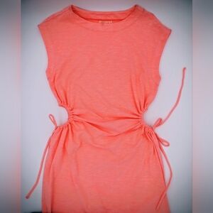 Universal Thread Neon Coral Cutout Dress Size Small NWOT